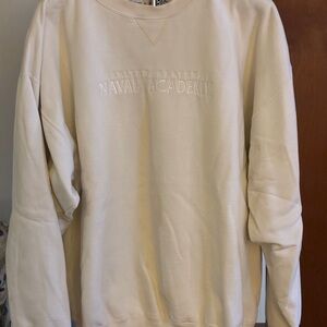 United States Naval Academy Men's Cream Sweater